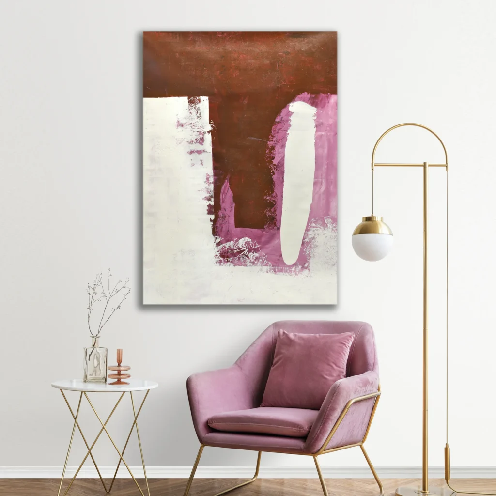 Enigmatic Charm Abstract Painting - Qube Art Shop